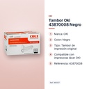 TAMBOR OKI 43870008 NEGRO - características principales