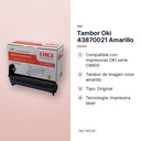 TAMBOR OKI 43870021 AMARILLO - características principales