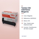 TAMBOR OKI 43870022 MAGENTA - características principales