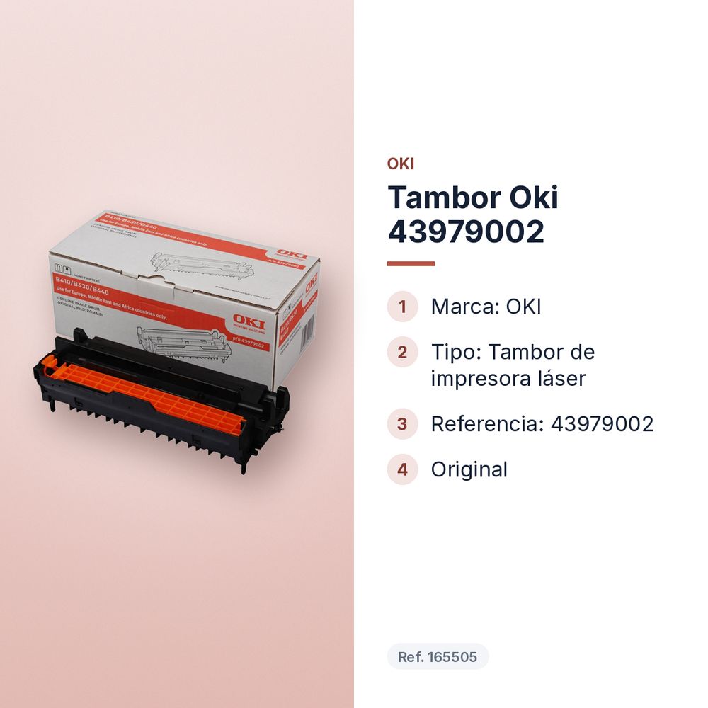 TAMBOR OKI 43979002 - características principales