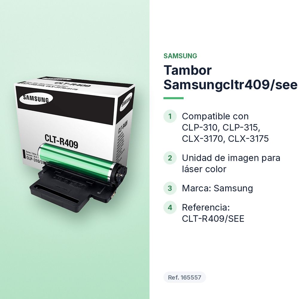 TAMBOR SAMSUNGCLTR409/SEE - características principales