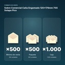 SOBRE COMERCIAL CAÑA ENGOMADO 120X176MM 70G SOLAPA PICO - formato de venta: paquete de 500, caja de 1000