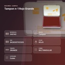 TAMPON N-1 ROJO GRANDE - resumen de atributos
