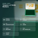 TAMPON N-2 VERDE MEDIANO - resumen de atributos