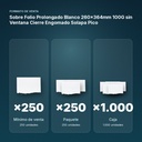 SOBRE FOLIO PROLONGADO BLANCO 260X364MM 100G SIN VENTANA CIERRE ENGOMADO SOLAPA PICO - formato de venta: paquete de 250, caja de 1000