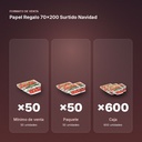 PAPEL REGALO 70X200 SURTIDO NAVIDAD - formato de venta: paquete de 50, caja de 600