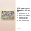 TAPIZ VINILO TRAFICO CIUDAD 100X150CM - características principales