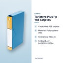 TARJETERO PLUS PP 168 TARJETAS - características principales