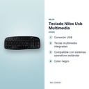 TECLADO NILOX USB MULTIMEDIA - características principales