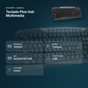 TECLADO PLUS USB MULTIMEDIA - resumen de atributos