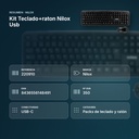 KIT TECLADO+RATON NILOX USB - resumen de atributos