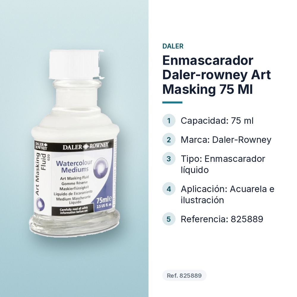 ENMASCARADOR DALER-ROWNEY ART MASKING 75 ML - características principales