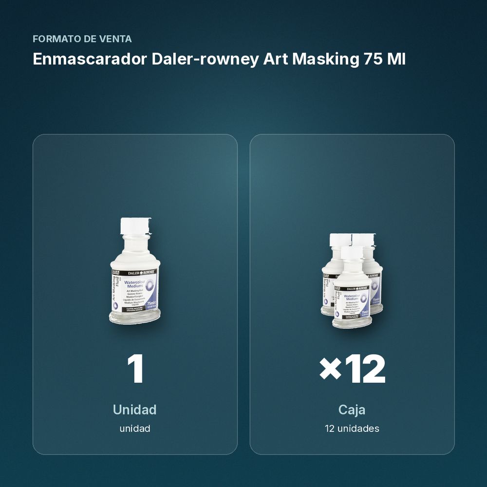 ENMASCARADOR DALER-ROWNEY ART MASKING 75 ML - formato de venta: caja de 12