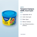 TEMPERA CAMPUS 40ML AZUL CYAN - características principales