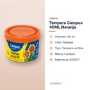 TEMPERA CAMPUS 40ML NARANJA - características principales