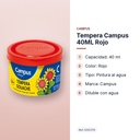 TEMPERA CAMPUS 40ML ROJO - características principales
