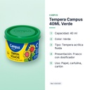 TEMPERA CAMPUS 40ML VERDE - características principales