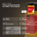 PINTURA SATINADA AMARILLO ORO 35ML L-02 LA PAJARITA - resumen de atributos