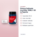 PINTURA SATINADA AZUL MAR 35ML L-36 LA PAJARITA - características principales