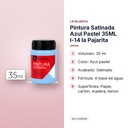 PINTURA SATINADA AZUL PASTEL 35ML L-14 LA PAJARITA - características principales