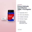 PINTURA SATINADA AZUL ULTRAMAR 35ML L-11 LA PAJARITA - características principales