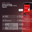PINTURA SATINADA BERMELLON 375ML L-07 LA PAJARITA - resumen de atributos