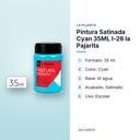 PINTURA SATINADA CYAN 35ML L-26 LA PAJARITA - características principales