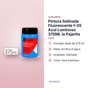 PINTURA SATINADA FLUORESCENTE F-05 AZUL LUMINOSO 375ML LA PAJARITA - características principales