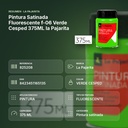 PINTURA SATINADA FLUORESCENTE F-06 VERDE CESPED 375ML LA PAJARITA - resumen de atributos
