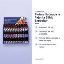 PINTURA SATINADA LA PAJARITA 35ML EXPOSITOR - características principales