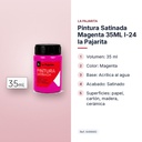 PINTURA SATINADA MAGENTA 35ML L-24 LA PAJARITA - características principales