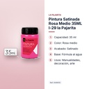PINTURA SATINADA ROSA MEDIO 35ML L-29 LA PAJARITA - características principales