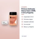PINTURA SATINADA SIENA CLARO 35ML L-04 LA PAJARITA - características principales