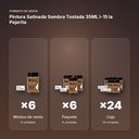 PINTURA SATINADA SOMBRA TOSTADA 35ML L-15 LA PAJARITA - formato de venta: paquete de 6, caja de 24