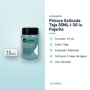 PINTURA SATINADA TEJA 35ML L-30 LA PAJARITA - características principales