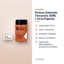 PINTURA SATINADA TERRACOTA 35ML L-23 LA PAJARITA - características principales