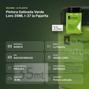 PINTURA SATINADA VERDE LORO 35ML L-37 LA PAJARITA - resumen de atributos