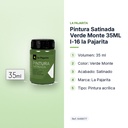PINTURA SATINADA VERDE MONTE 35ML L-16 LA PAJARITA - características principales