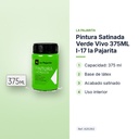PINTURA SATINADA VERDE VIVO 375ML L-17 LA PAJARITA - características principales