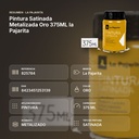 PINTURA SATINADA METALIZADA ORO 375ML LA PAJARITA - resumen de atributos