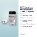 PINTURA SATINADA METALIZADA PLATA 375ML LA PAJARITA - características principales