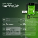 PINTURA SATINADA VERDE 375ML L-01 LA PAJARITA - resumen de atributos