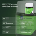 PINTURA PARA TELA T-02 NEGRO 25ML LA PAJARITA - resumen de atributos