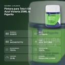 PINTURA PARA TELA T-04 AZUL VICTORIA 25ML LA PAJARITA - resumen de atributos