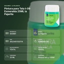 PINTURA PARA TELA T-09 ESMERALDA 25ML LA PAJARITA - resumen de atributos