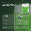 PINTURA PARA TELA T-10 VERDE 25ML LA PAJARITA - resumen de atributos