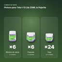 PINTURA PARA TELA T-13 LILA 25ML LA PAJARITA - formato de venta: paquete de 6, caja de 24