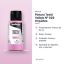 PINTURA TEXTIL VALLEJO Nº 028 ORQUIDEA - características principales