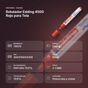 ROTULADOR EDDING 4500 ROJO PARA TELA - resumen de atributos