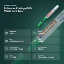 ROTULADOR EDDING 4500 VERDE PARA TELA - resumen de atributos